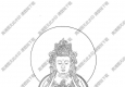 觀音菩薩線描畫(huà)底稿108高清大圖下載