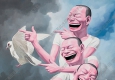岳敏君油畫(huà)30高清圖片下載