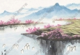周元亮作品 曉霧初開 高清大圖下載