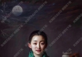 安靜油畫(huà)_坐著的古典女子_高清圖片下載