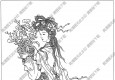 古代女子白描線(xiàn)稿61高清圖片下載