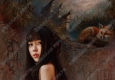 安靜油畫(huà)_聊齋人物_紅玉_高清大圖下載