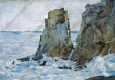 馮法祀油畫作品 海邊風(fēng)景 高清下載