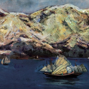 孫滋溪油畫風(fēng)景作品《揚帆出海》拍賣成交價