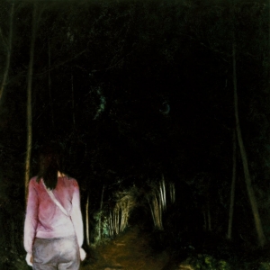 王岱山油畫人物《夜幕》欣賞