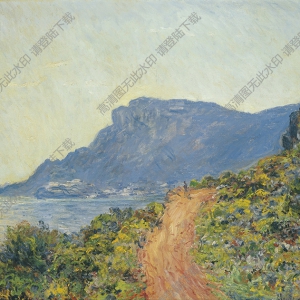 莫奈油畫_岸邊風景_高清圖片下載