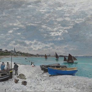 莫奈油畫_海邊風景_高清圖片下載