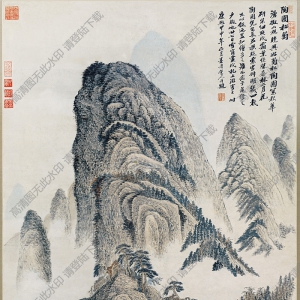 清 陶甫《松菊圖》高清大圖下載