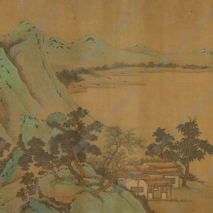 宋 劉松年款《青綠山水長(zhǎng)卷》國畫高清大圖下載