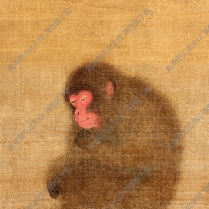 南宋 毛松《猿圖》國畫高清大圖下載