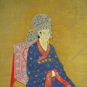 宋 《宋神宗后坐像》國畫高清大圖下載