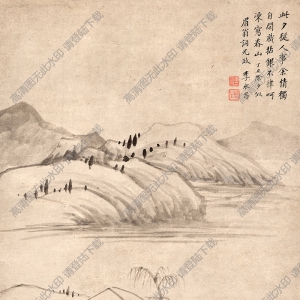明 李永昌《山水圖》國(guó)畫高清大圖下載