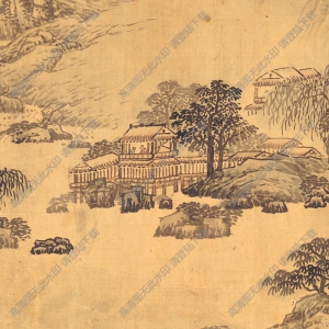 明 凌必正《山水圖》國(guó)畫高清大圖下載