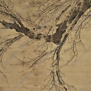 明 王謙《冰魂冷蕊圖》國(guó)畫高清大圖下載