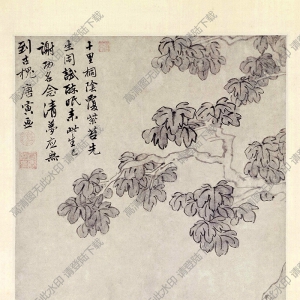 明 唐伯虎唐寅《桐蔭清夢(mèng)圖》國(guó)畫高清大圖下載