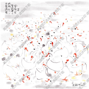 吳冠中《鵝》國畫高清大圖下載