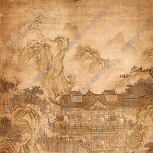 佚名《山溪水磨圖》國(guó)畫高清大圖下載