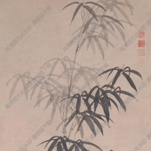 元 高克恭《墨竹坡石圖》國(guó)畫高清大圖下載