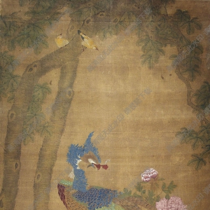 宋 佚名《孔雀圖》國(guó)畫高清大圖下載