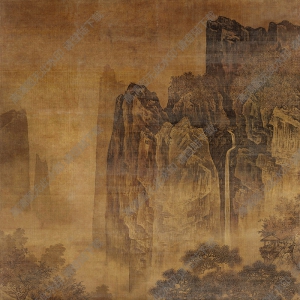 宋 佚名《秋山紅樹(shù)圖》國(guó)畫高清大圖下載
