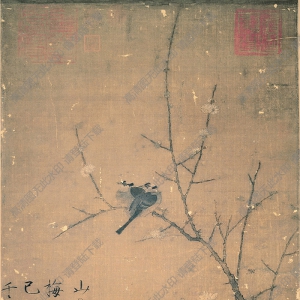 北宋 趙佶《臘梅山禽圖》國(guó)畫高清大圖下載