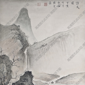 陳少梅《訪(fǎng)友圖》國(guó)畫(huà)高清大圖下載