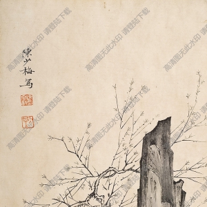 陳少梅人物四條屏》-2國(guó)畫(huà)高清大圖下載