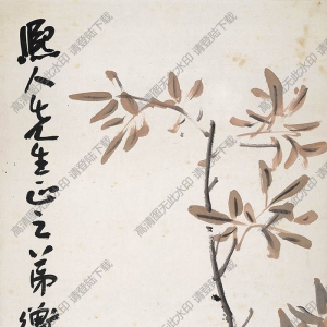陳師曾《扶搖綠葉》國(guó)畫(huà)高清大圖下載