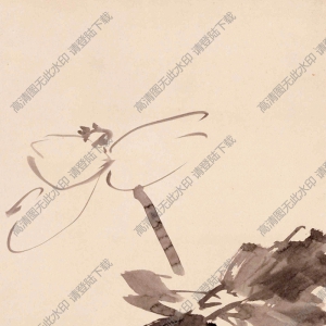 陳師曾《墨荷圖》國(guó)畫(huà)高清大圖下載
