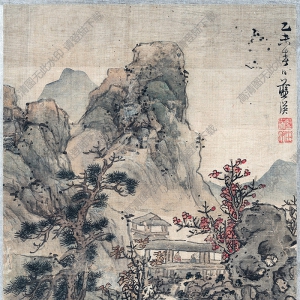 明末清初 藍(lán)瑛《山水十開》-4國畫高清大圖下載