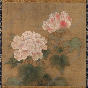 南宋 李迪《紅白芙蓉圖》國(guó)畫高清大圖下載