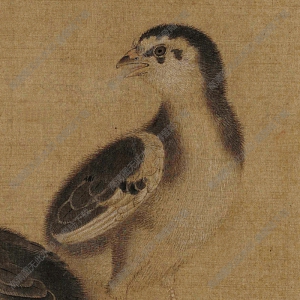 南宋 李迪《雞雛待飼圖》國(guó)畫高清大圖下載