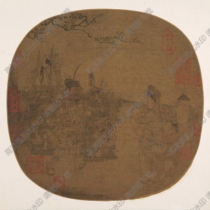 宋 李嵩《貨郎圖》國(guó)畫高清大圖下載