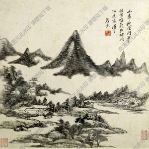 盧鴻《草堂十志圖》-5國畫高清大圖下載