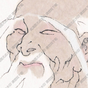 范曾《老子演易圖》國(guó)畫高清大圖下載