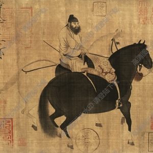唐 韓干《牧馬圖》國(guó)畫(huà)高清大圖下載