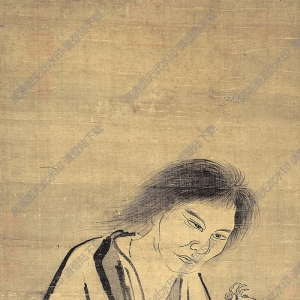 明 商喜《劉海像》國(guó)畫高清大圖下載