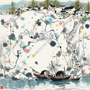 吳冠中國(guó)畫162高清圖片下載