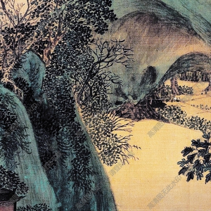 清 吳歷《云白山青圖》國(guó)畫(huà)高清大圖下載