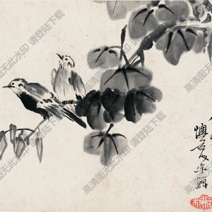 清 李鱓《花鳥畫冊(cè)十開》-2 國(guó)畫高清大圖下載
