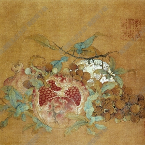 南宋 魯宗貴《吉祥多子圖》國(guó)畫高清大圖下載