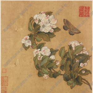 宋《海棠蛺蝶圖》國(guó)畫(huà)高清大圖下載
