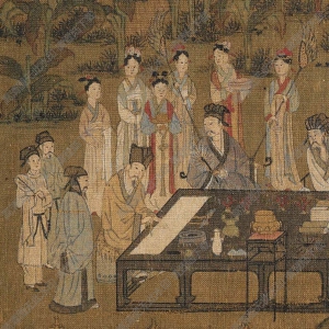 宋《南唐文會(huì)圖》國(guó)畫(huà)高清大圖下載
