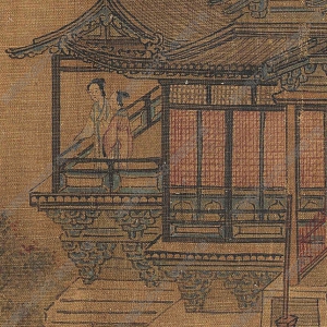 宋 佚名《飛閣延風(fēng)圖》國(guó)畫(huà)高清大圖下載