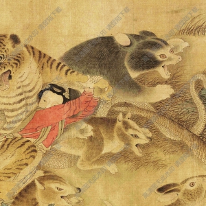 宋 佚名《搜山圖》國(guó)畫(huà)高清大圖下載