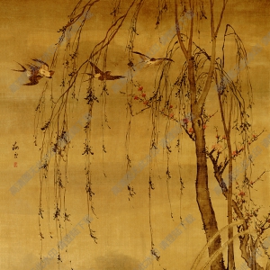 汪肇超高清《柳禽白鷴圖》百度云網盤下載