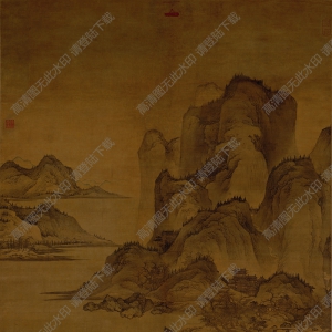 藍(lán)瑛超高清《秋山行旅圖》國(guó)畫百度云網(wǎng)盤下載
