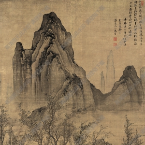 唐寅超高清《步溪圖》國(guó)畫百度云網(wǎng)盤下載