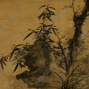 吳鎮(zhèn)超高清《枯木竹石圖》國(guó)畫百度云網(wǎng)盤下載