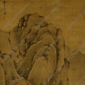 吳鎮(zhèn)超高清《溪山高隱圖》國(guó)畫百度云網(wǎng)盤下載